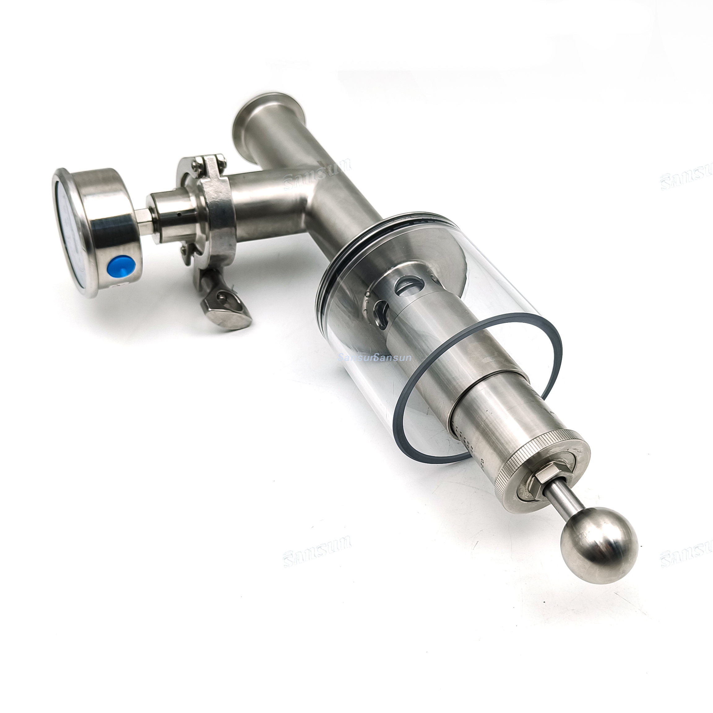 Válvula de bun de alivio compatible con presión compatible con trébol de 1.5 pulgadas