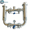 Tamiz de filtro dúplex sanitario de acero inoxidable de calidad alimentaria 316L