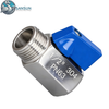 Mini válvula de bola manual BSP macho y hembra de acero inoxidable para sistema de refrigeración líquida de centro de datos
