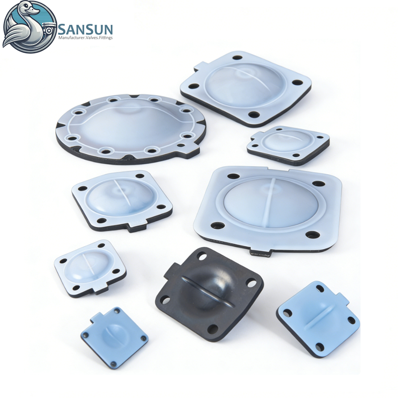 Junta sanitaria de válvula de diafragma FDA EPDM/PTFE/FKM para industrias alimentarias y biotecnológicas