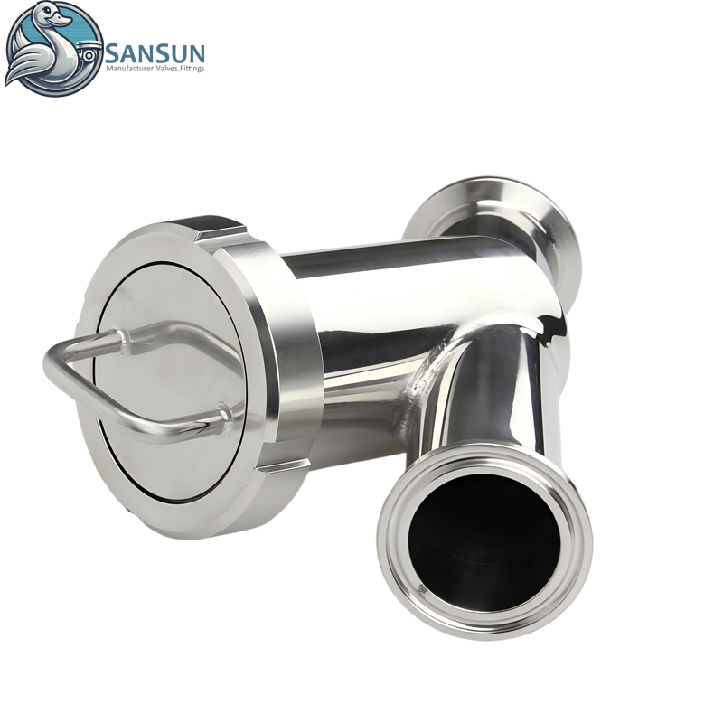 Filtro de triple abrazadera tipo 316L Y para sistemas de refrigeración líquida de centros de datos