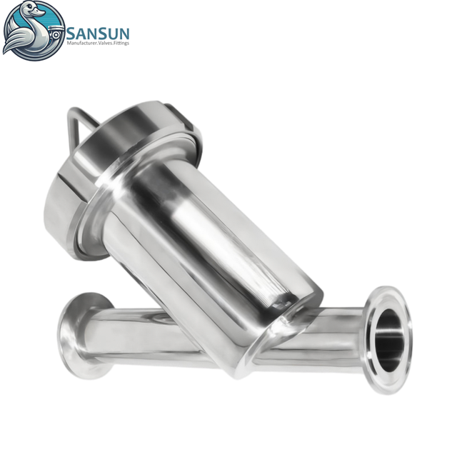 Filtro de triple abrazadera tipo 316L Y para sistemas de refrigeración líquida de centros de datos