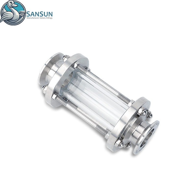 Mirilla de triple abrazadera de acero inoxidable 316L para sistema de refrigeración líquida de centro de datos