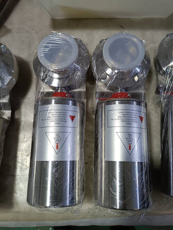 Válvula de mariposa neumática sanitaria Single Air Spring