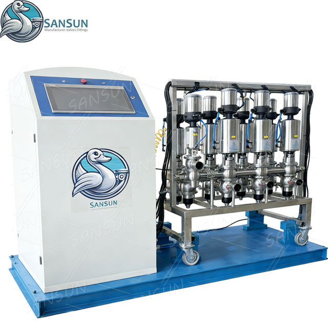 Conjunto de válvula sanitaria a prueba de mezclas de acero inoxidable