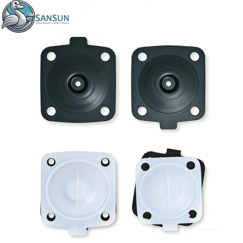 Junta sanitaria de válvula de diafragma FDA EPDM/PTFE/FKM para industrias alimentarias y biotecnológicas