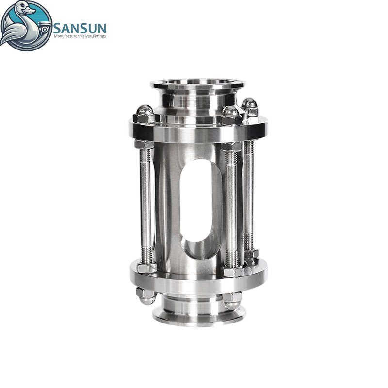 Mirilla higiénica Triclamp con red protectora