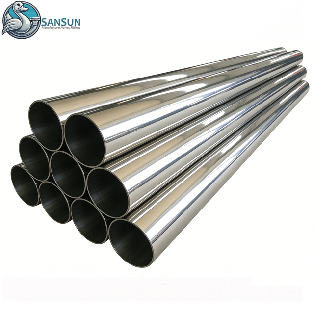 Tubos higiénicos de acero inoxidable de calidad alimentaria 304/316L soldados y sin costura