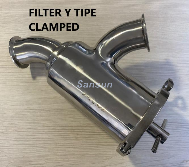 Filtro de filtro de tipo triclamp y de acero inoxidable higiénico