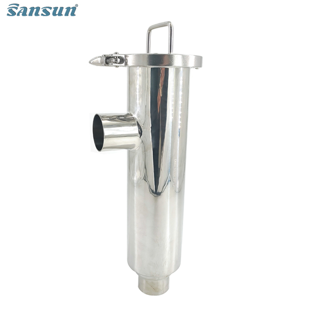 Filtro de filtrador de tipo de ángulo de soldadura sanitaria