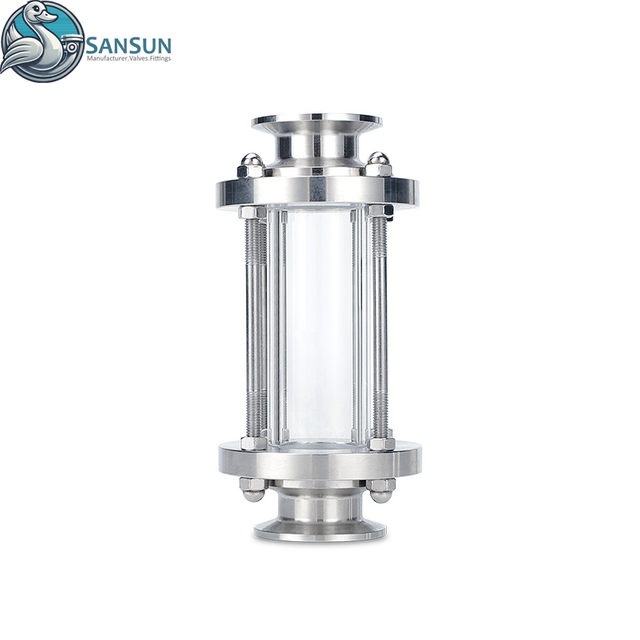 Mirilla de triple abrazadera de acero inoxidable 316L para sistema de refrigeración líquida de centro de datos