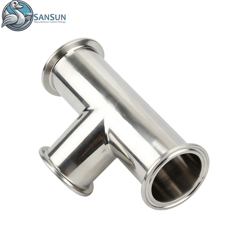 Camiseta de triple abrazadera de acero inoxidable 316L de sistemas de refrigeración líquida para centros de datos