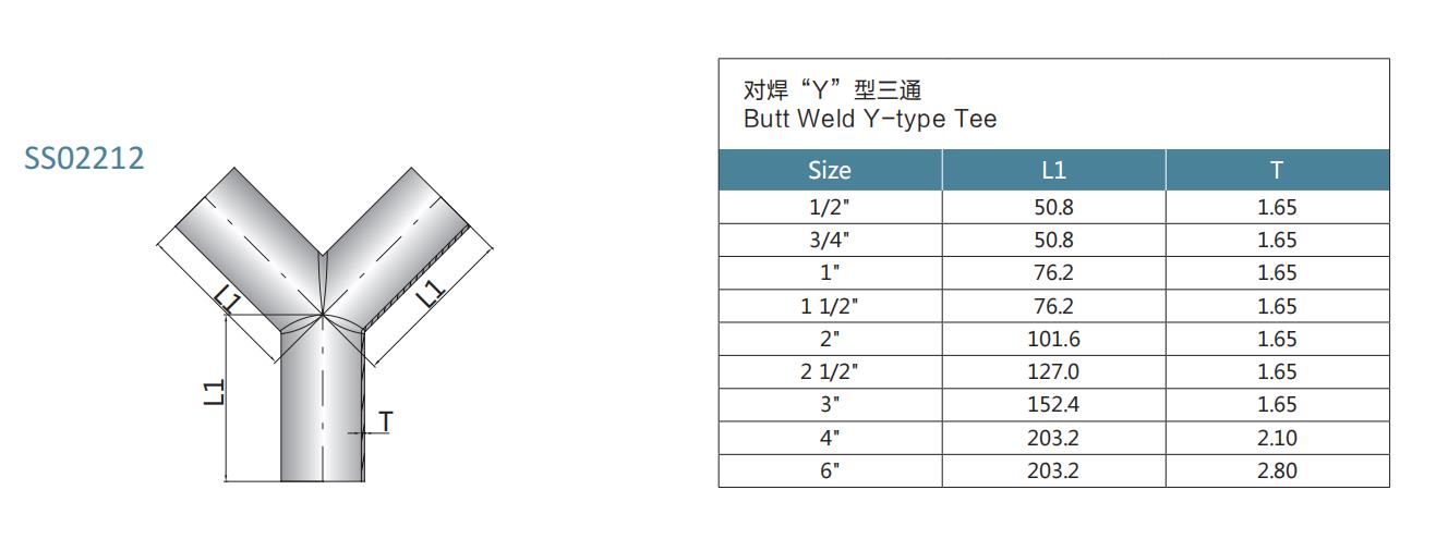 Dibujo de 3a-butt-weld-y-type-tee