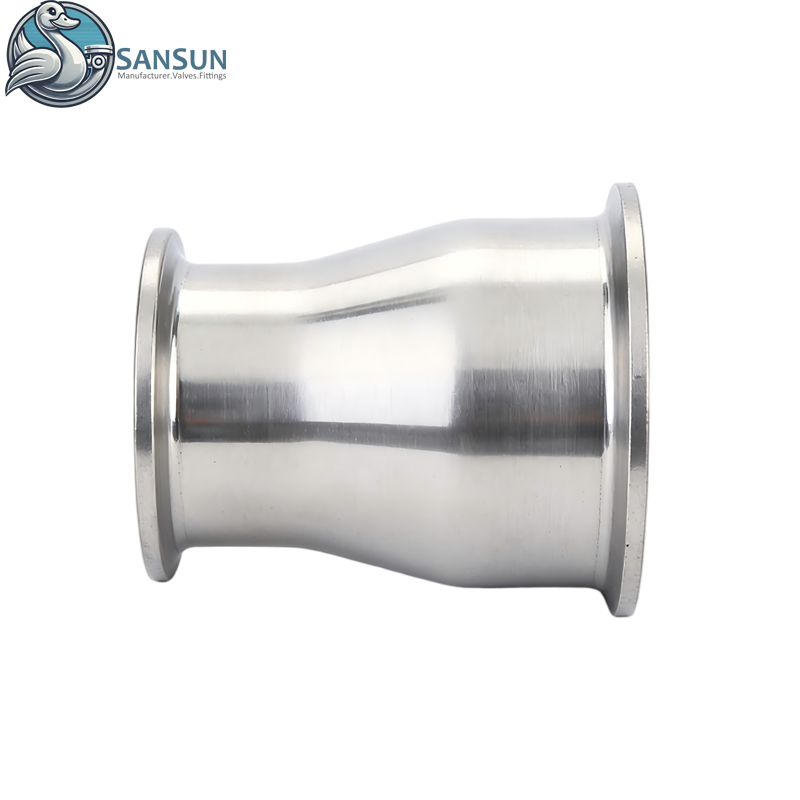  Reductor concéntrico de triple abrazadera de acero inoxidable 304 para sistemas de refrigeración líquida de centros de datos