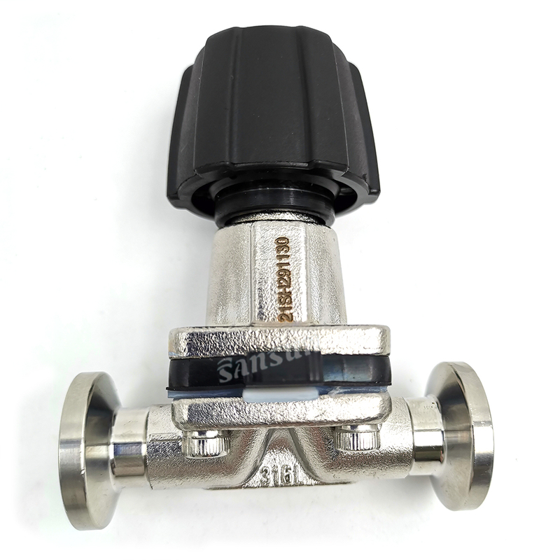 Mini tipo de válvula de diafragma TRI Clover de alta pureza Mini Tipo