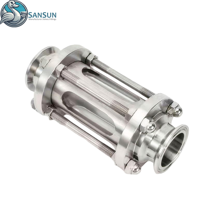 Mirilla higiénica Triclamp con red protectora