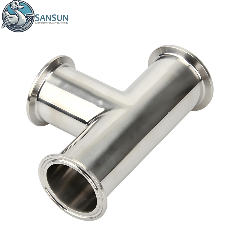 Camiseta de triple abrazadera de acero inoxidable 316L de sistemas de refrigeración líquida para centros de datos