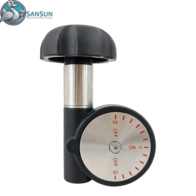 Válvula de mariposa soldada sanitaria de acero inoxidable SS316L con volante de ajuste micro