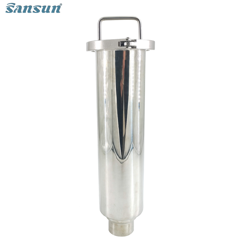 Filtro de filtrador de tipo de ángulo de soldadura sanitaria