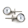 Termómetro bimetálico de indicador de temperatura de tipo vertical de acero inoxidable