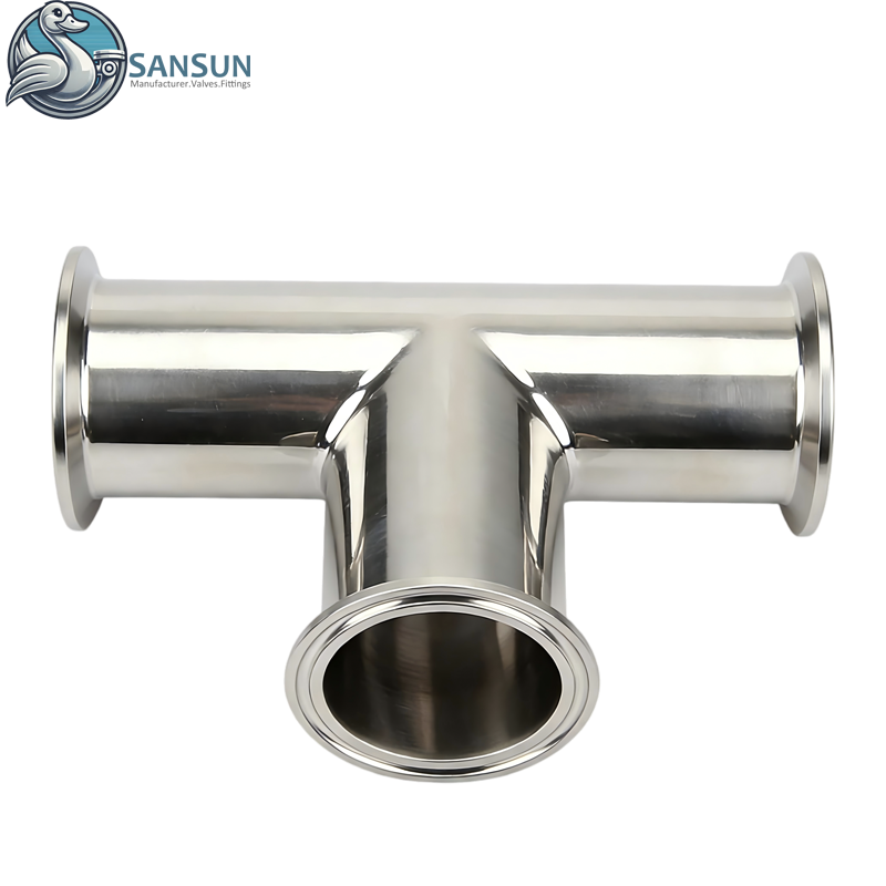 Camiseta de triple abrazadera de acero inoxidable 316L de sistemas de refrigeración líquida para centros de datos