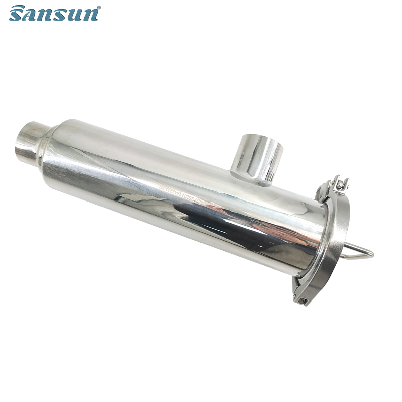Filtro de filtrador de tipo de ángulo de soldadura sanitaria