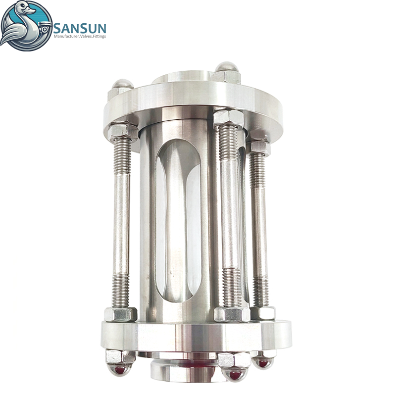 Sistema de refrigeración líquida para centro de datos Mirilla soldada de acero inoxidable con malla protectora