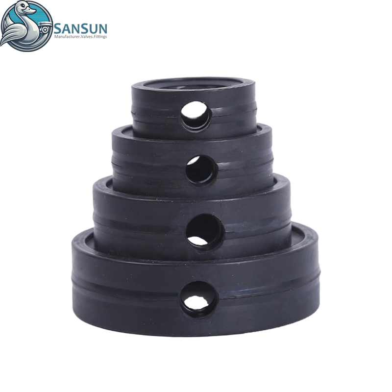 Junta de sellado negra EPDM de calidad alimentaria para válvula de mariposa sanitaria