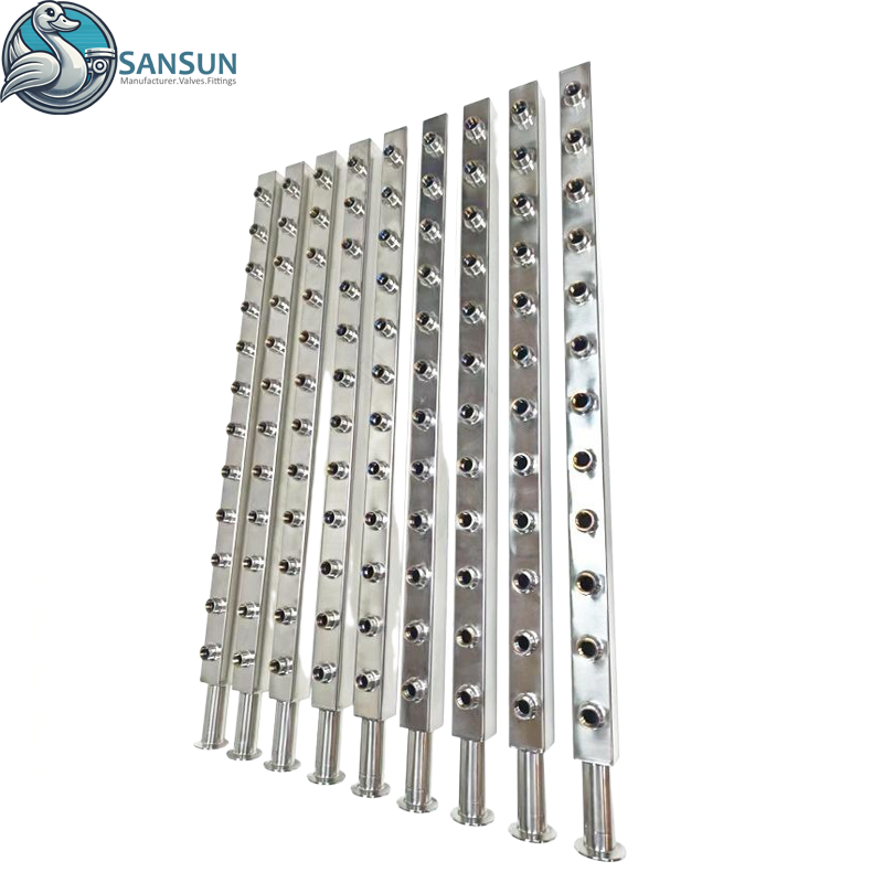 Colector de estante de acero inoxidable de los sistemas de refrigeración líquida 316L del centro de datos