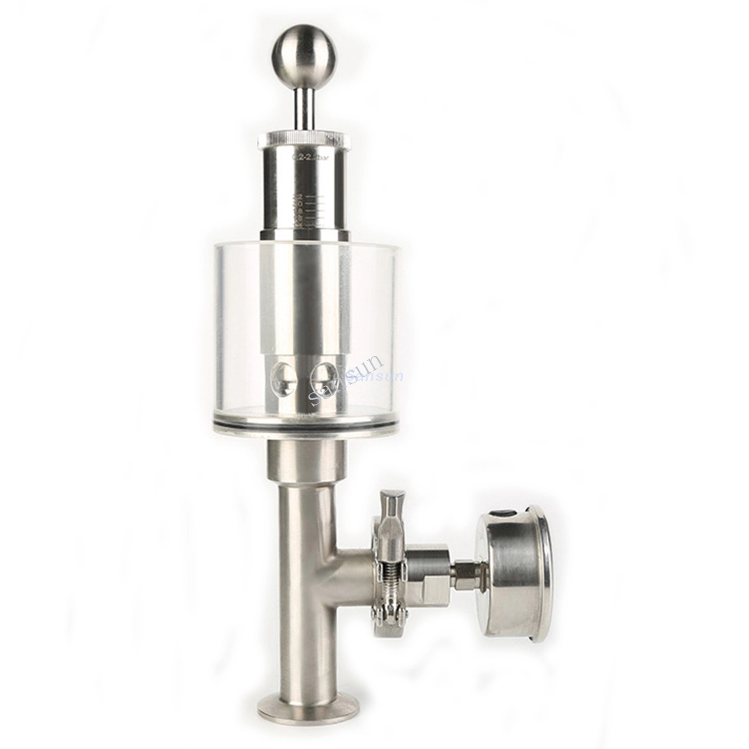 Válvula de bun de alivio compatible con presión compatible con trébol de 1.5 pulgadas