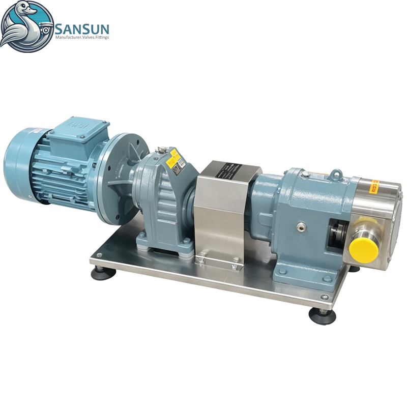 Bomba lobular rotativa higiénica de acero inoxidable 316L