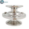Trampa de vapor sanitaria, abrazadera triple de acero inoxidable 316L