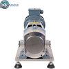 Bomba lobular rotativa de desplazamiento de abrazadera/soldadura de acero inoxidable sanitario con motor reductor de engranajes