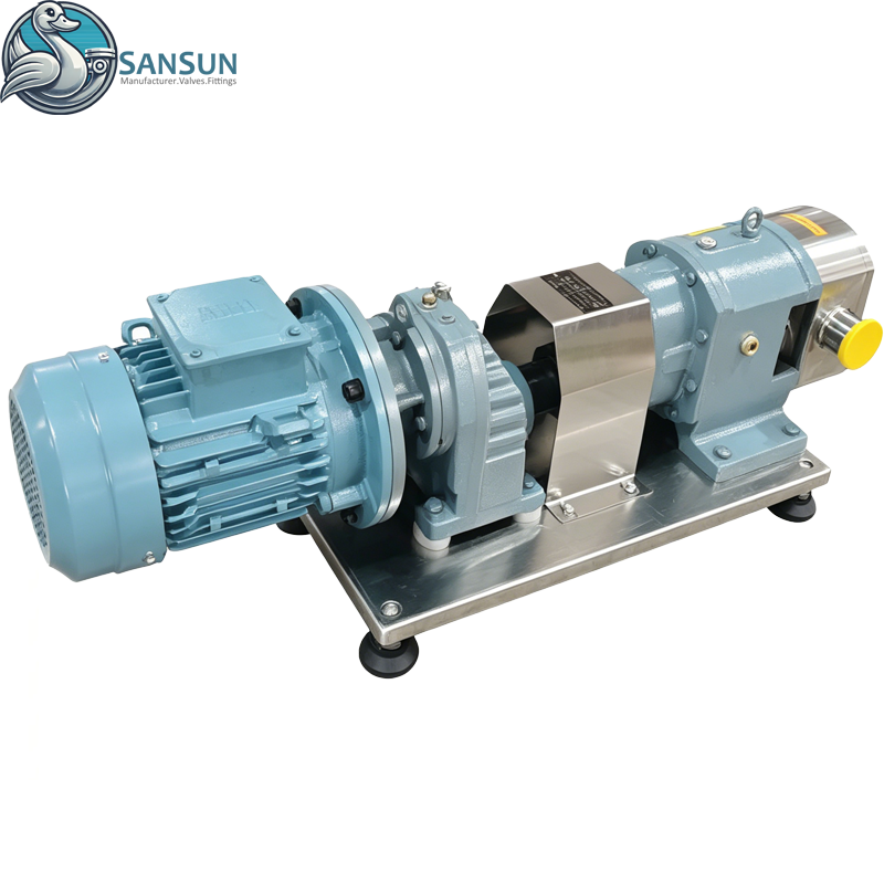 Bomba lobular rotativa higiénica de acero inoxidable 316L
