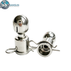 Bola de limpieza giratoria tipo pasador sanitario, bola de pulverización CIP para tanque de acero inoxidable 304 316L